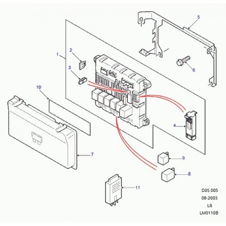 Land rover extracteur-fusible Freelander 1 (YQT100020L)