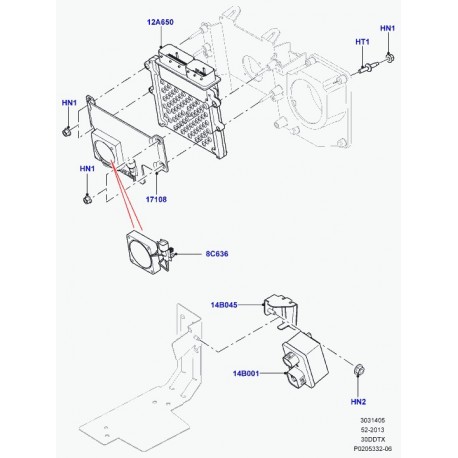 Land rover goujon Discovery 3, Range Sport (YRL500011)