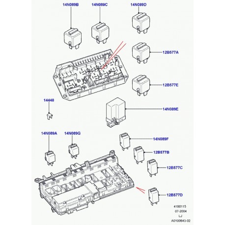 Land rover relais Range L322 (YWB000070)