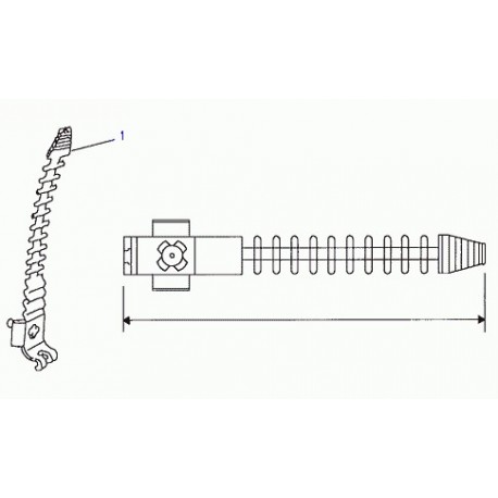 Land rover collier de plastique cable Defender 90, 110, 130, Discovery 1, Freelander 1 et Range P38 (YYC10294L)