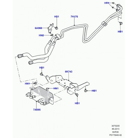 Land rover ecrou Defender 90, 110, 130, Discovery 3, Range L322, Sport (YYH500020)