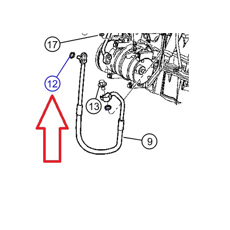 Mopar joint torique climatisation PT Cruiser (05072868AA)