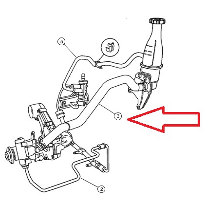 Mopar durite direction assistee PT Cruiser (05272966AD)