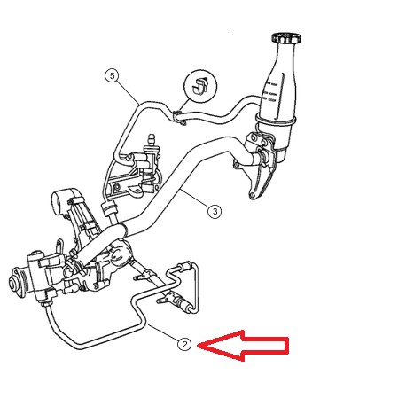 Mopar durite de direction assistee haute pression PT Cruiser (4656972)