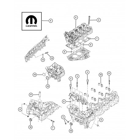 Mopar remplace par 68148619aapc (68148619AA)