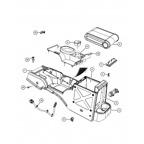 Mopar volet Wrangler JK (1FG761D5AB)