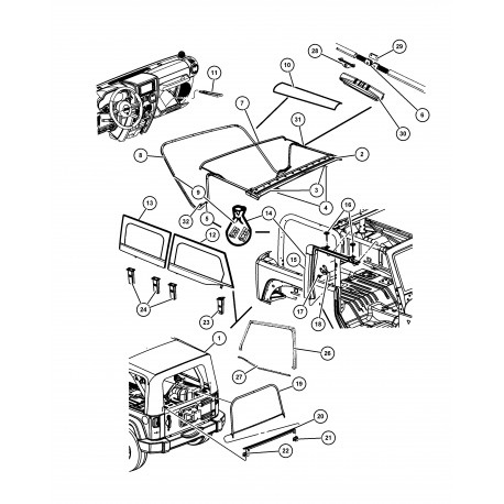 Mopar capote (1FS86SX9AA)