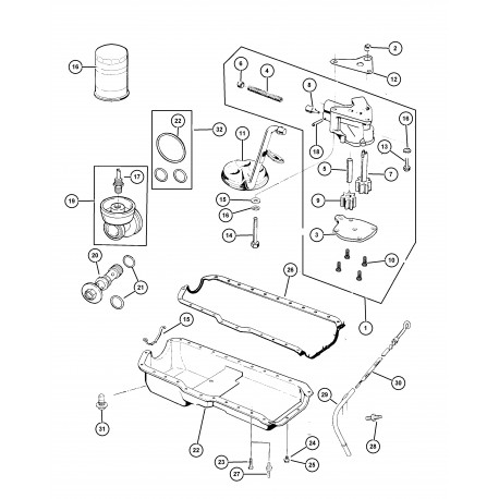 Mopar tube d'entree de pompe a huile (33002696)