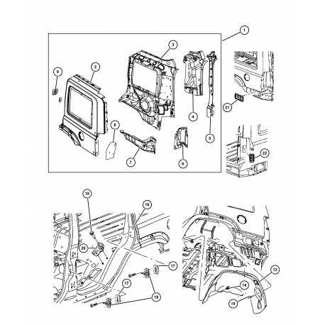 Mopar rivet Grand Cherokee WH (34201621)