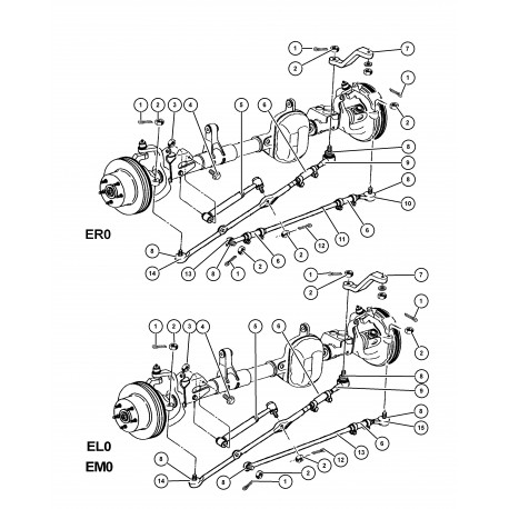 Mopar rotule direction gauche Cherokee XJ,  Grand Cherokee,  ZJ et Wrangler TJ,  YJ (52005741)