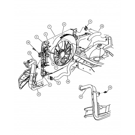 Mopar tuyau flexible Grand Cherokee WG,  WJ (52079401AB)