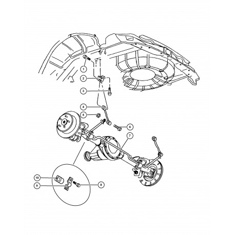 Mopar biellette Grand Cherokee WG,  WJ (52088319AB)