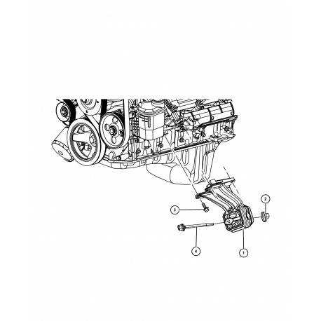 Mopar etrier Commander XK et Grand Cherokee WH (52090297AG)