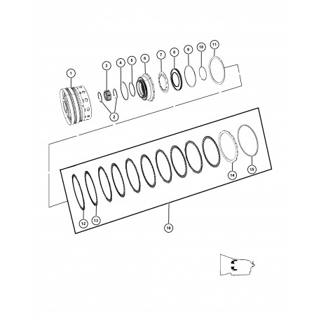 Mopar disque entraine (52108342AC)