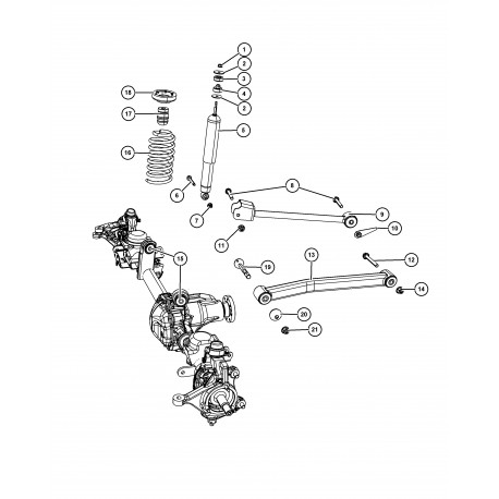 Mopar ressort avant gauche (52126512AC)