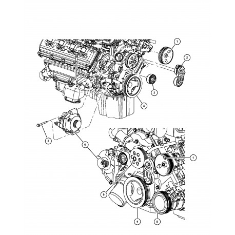 Mopar poulie Grand Cherokee WH (53013677AB)