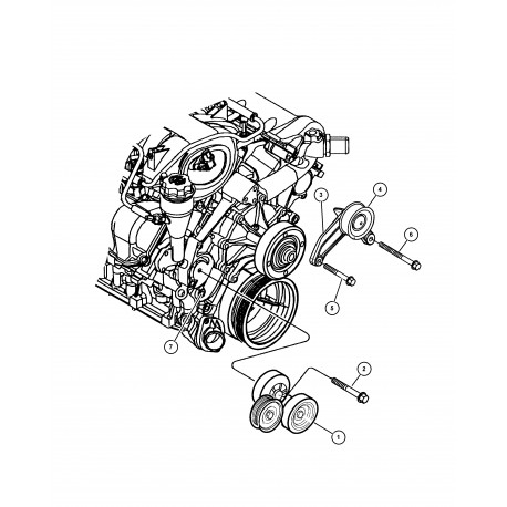 Mopar poulie Grand Cherokee WH (53013688AB)