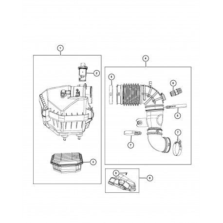 Mopar capteur debit d'air (53013733AB)