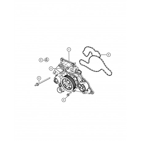 Mopar pompe à eau Commander XH et Grand Cherokee WH (53022095AJPC)