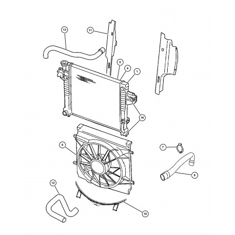 Mopar visco-coupleur Cherokee KJ (55037733AD)