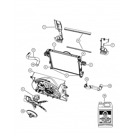 Mopar viscocoupleur Cherokee KJ (55038106AA)