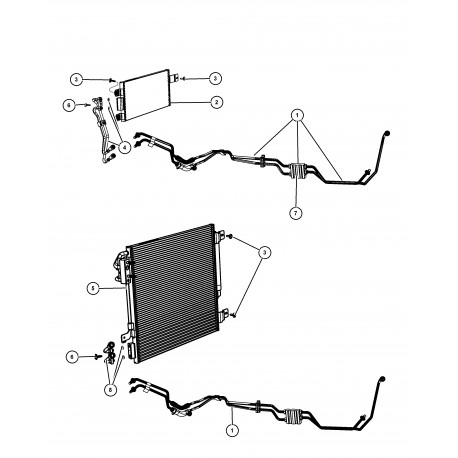 Mopar refroidisseur condensateur et transmission (55056635AA)