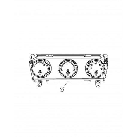 Mopar commande de chauffage et climatisation (55111934AB)