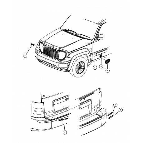 Mopar motif Grand Cherokee WK (55157090AD)