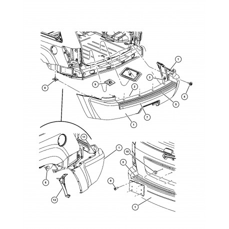 Mopar goupille Grand Cherokee WH (55157112AB)