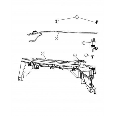 Mopar gicleur lave glace  de pare brise Dodge Nitro (55157319AA)