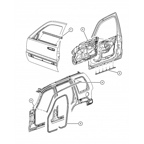 Mopar joint d'etanche Cherokee KJ (55235919AJ)