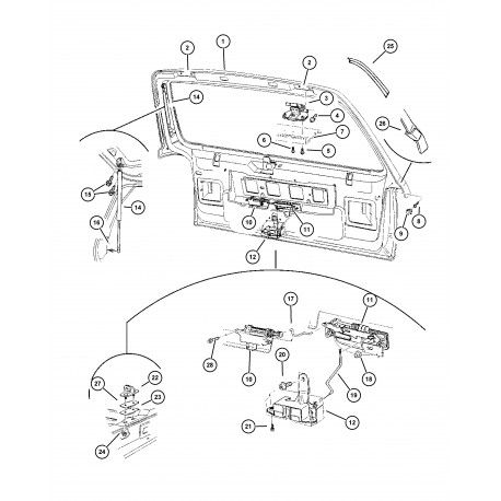 Mopar pare-chocs (55254847)