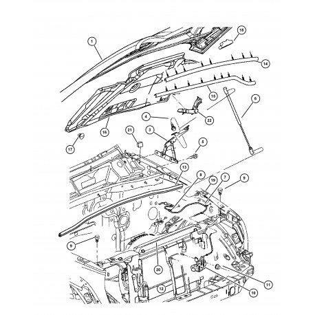 Mopar etancon Cherokee KJ (55360411AC)