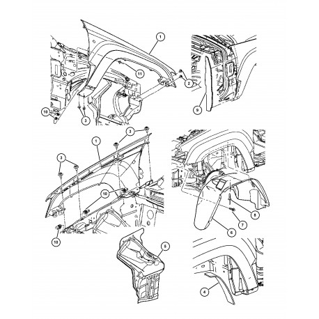 Mopar aile Grand Cherokee WH (55394450AB)