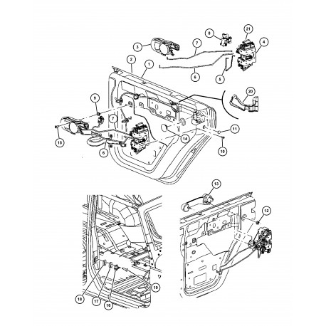 Mopar poignee Wrangler JK (55395406AC)