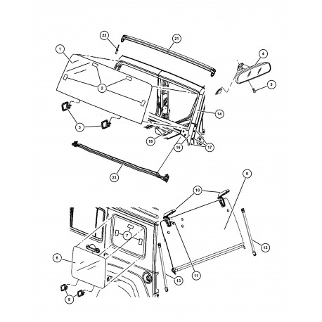 Mopar joint d'etanche Wrangler JK (55397042AE)