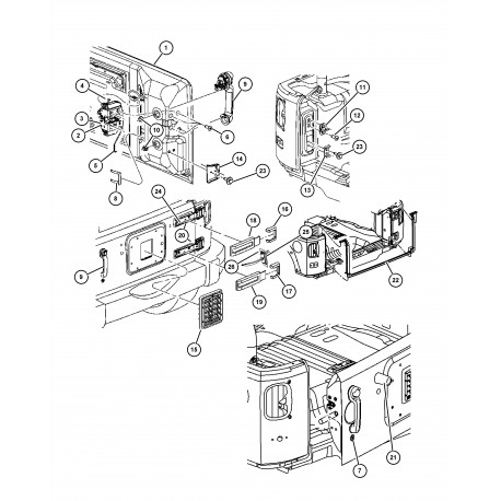 Mopar couvercle Wrangler JK (55397091AC)