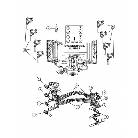 Mopar bobine Grand Cherokee WH (56028394AD)