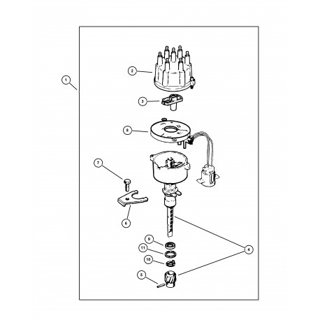 Mopar commutateur d'allumeur Cherokee XJ,  Grand Cherokee ZJ et Wrangler TJ (56041030)