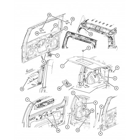 Mopar verin de hayon (57010181AC)