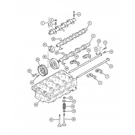 Mopar palier arbre cames échappement inferieur Dodge Caliber (68001565AA)