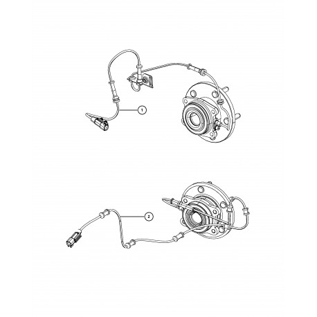 Commander capteur abs avant gauche / droit CROWN (68004019AD) pas cher sur  RLD Autos