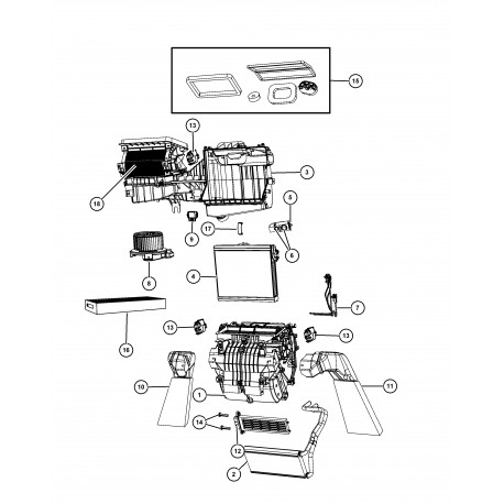 Mopar resistance chauffage (68018105AA)