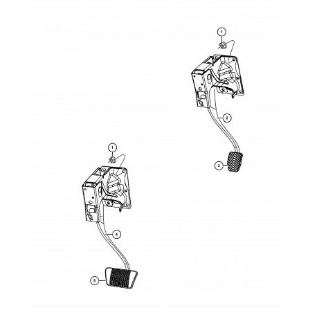 Mopar couvre pedale frein (avec boite auto) (68020438AA)