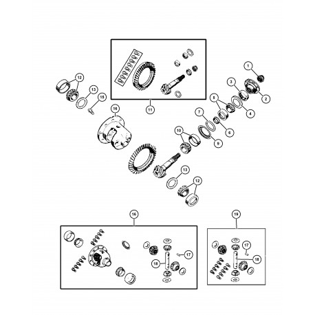 Mopar boitier differentiel avant (68026549AB)