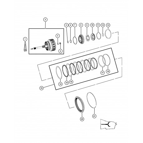 Mopar embrayage (68028565AA)