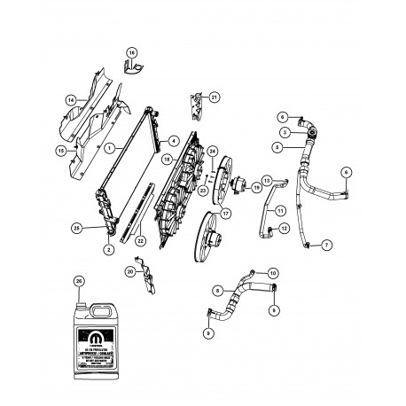 Mopar vis 300c (68029031AA)