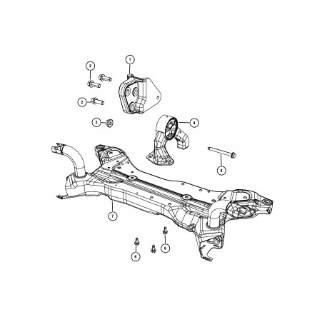 Mopar support moteur arriere (68032586AH)