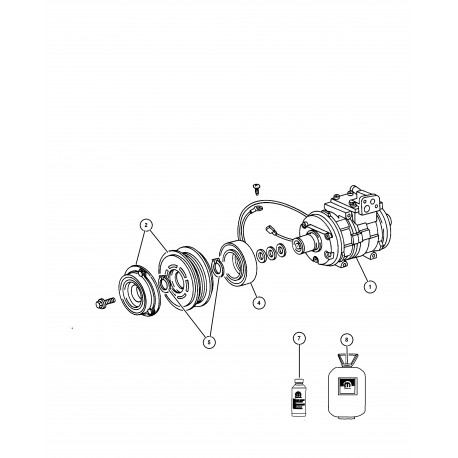 Mopar embrayage (68035234AA)