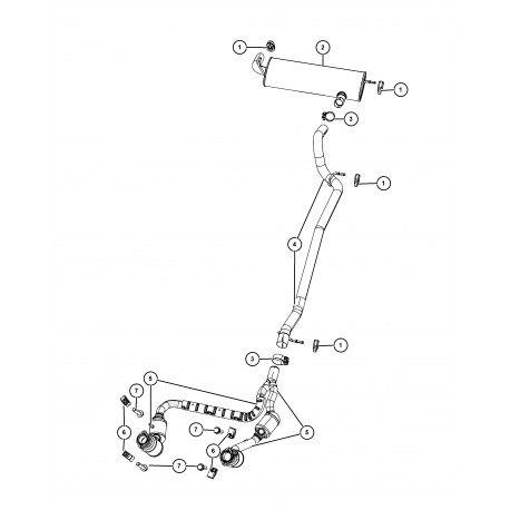 Mopar Ensemble catalyseur (68040901AB)